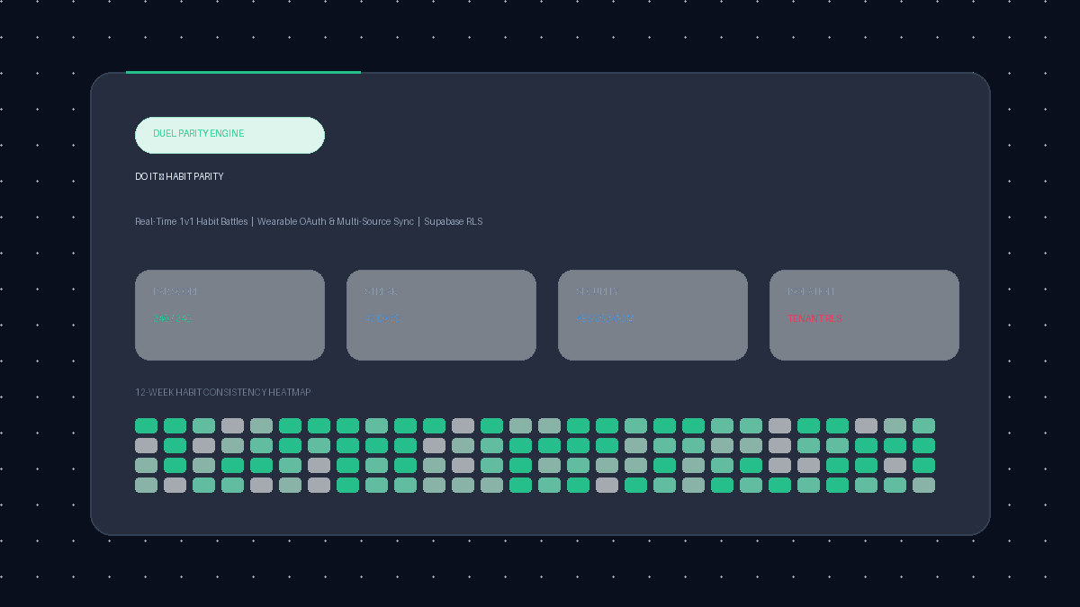 Do It — Habit Parity Engine